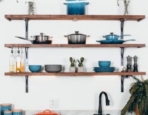 kitchen open shelves