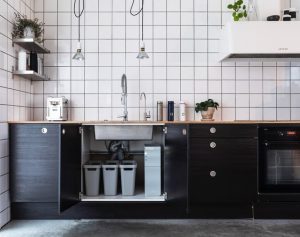 how to organize under sink