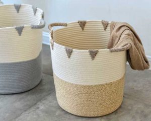 Woven Laundry Basket E1634891879715